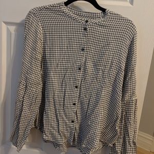 Madewell Plaid Button down top
